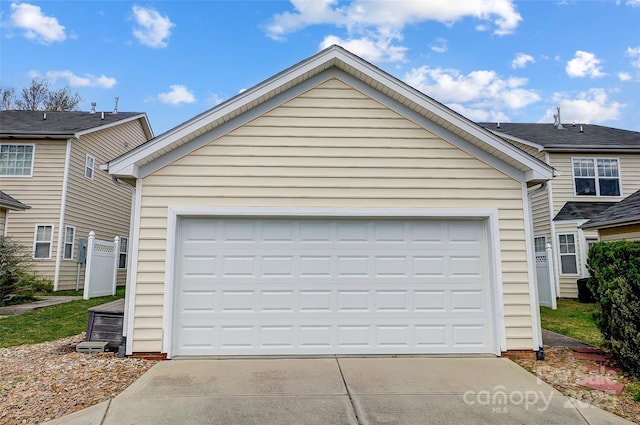 13610 Aldenbrook Dr, Huntersville, NC 28078 - garage with concrete driveway