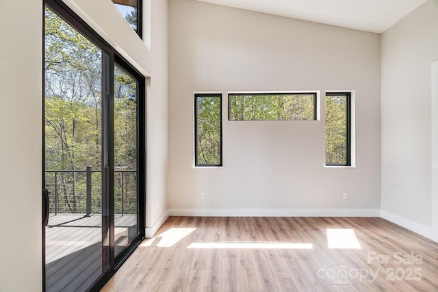 175 Silverglen Way, Hendersonville, NC 28792 - unfurnished room featuring baseboards and wood finished floors