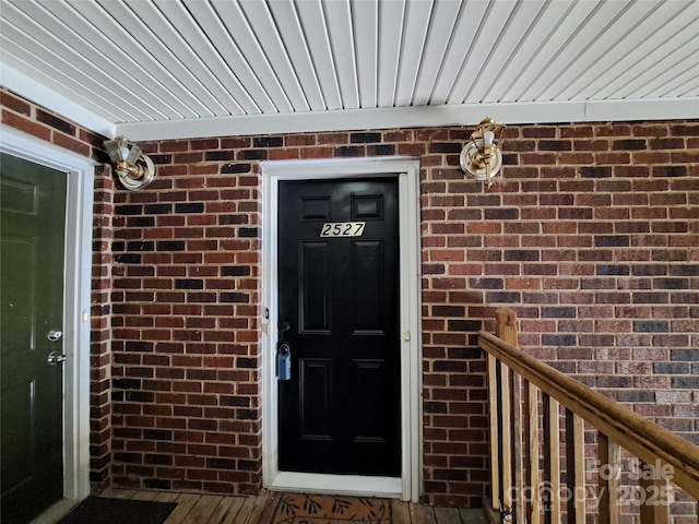 2527 Carya Pond Ln, Charlotte, NC 28212 - property entrance featuring brick siding