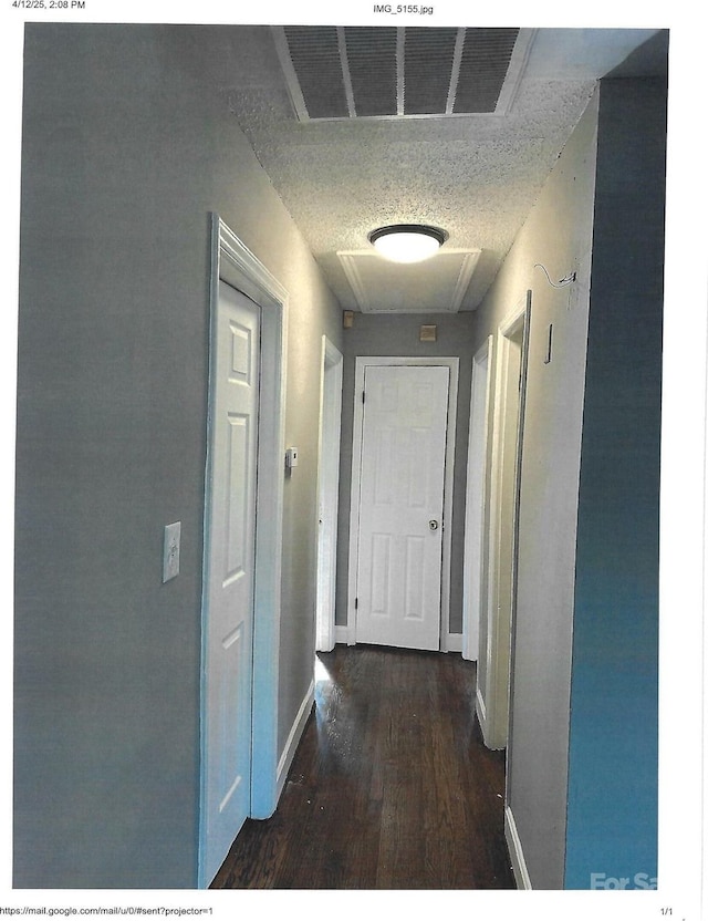2831 Denview Ln, Charlotte, NC 28208 - corridor with dark wood finished floors and baseboards