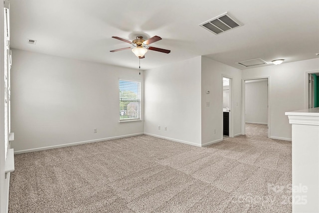 1617 Post Ct, Gastonia, NC 28054 - empty room with attic access, light colored carpet, and visible vents