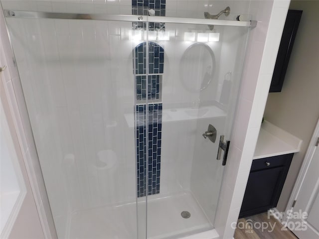 109 W Poplar St, Stanley, NC 28164 - bathroom featuring a shower stall