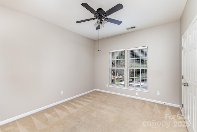 6941 Augustine Way, Charlotte, NC 28270 - empty room with baseboards, light carpet, and ceiling fan