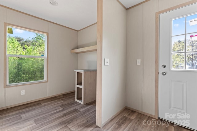5989 Kaylas Ridge Rd, Connelly Springs, NC 28612 - interior space with ornamental molding and light wood-style floors