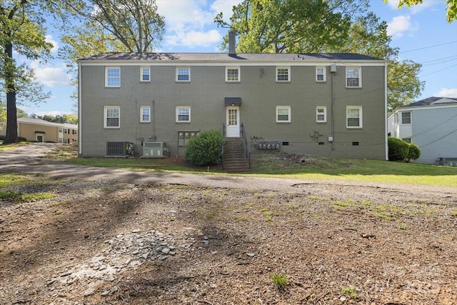 343 Wakefield Dr Unit C, Charlotte, NC 28209 - rear view of property featuring crawl space and central air condition unit