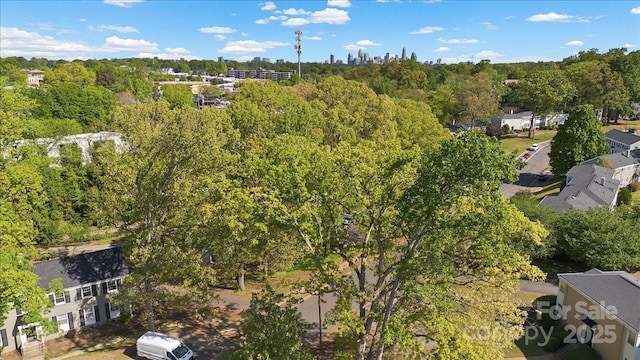 343 Wakefield Dr Unit C, Charlotte, NC 28209 - aerial view of property's location featuring a heavily wooded area