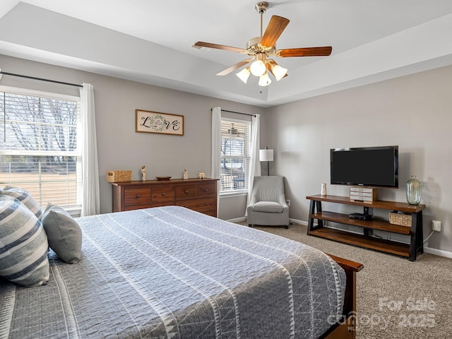 218 Little Man Dr, Boiling Springs, SC 29316 - bedroom with carpet, baseboards, and ceiling fan