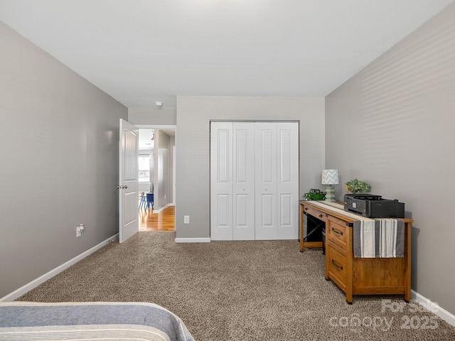 218 Little Man Dr, Boiling Springs, SC 29316 - bedroom with a closet, light colored carpet, and baseboards