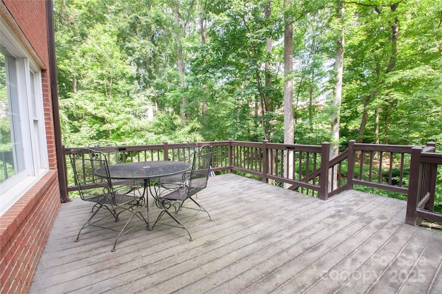 2540 Heritage Cir, Statesville, NC 28625 - wooden deck featuring outdoor dining area