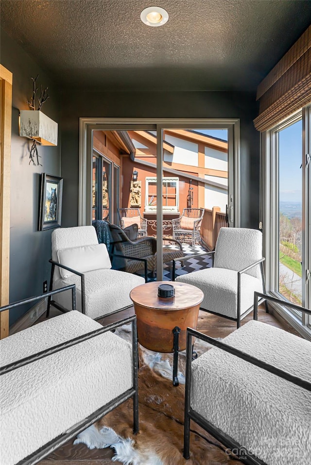 704 Fleetwood Plz, Hendersonville, NC 28739 - living room with a textured ceiling