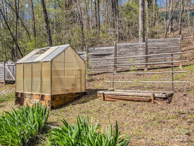 147 Cove Hollow Rd, Rutherfordton, NC 28139 - view of greenhouse featuring a fenced backyard