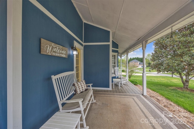 63 Frost Ln, Taylorsville, NC 28681 - view of patio with a porch