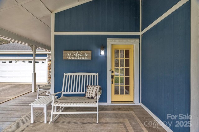 63 Frost Ln, Taylorsville, NC 28681 - property entrance with a garage