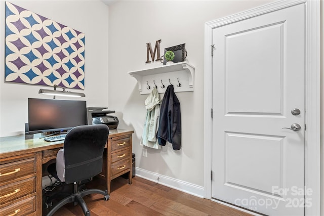4012 Brandywine Ter, Lancaster, SC 29720 - office space with baseboards and wood finished floors