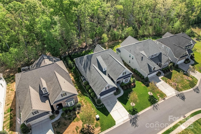 4012 Brandywine Ter, Lancaster, SC 29720 - drone / aerial view with a wooded view and a residential view