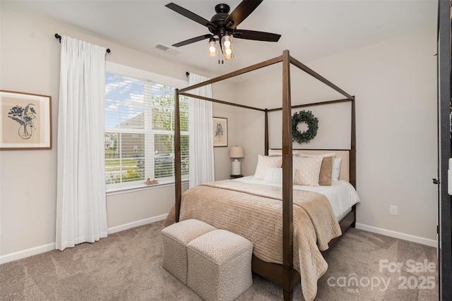 3028 Quinebaug Rd, Fort Mill, SC 29715 - bedroom featuring carpet flooring, multiple windows, visible vents, and baseboards