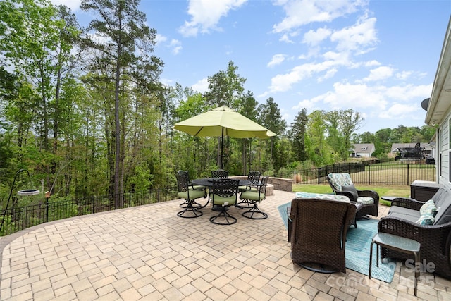 3028 Quinebaug Rd, Fort Mill, SC 29715 - view of patio featuring a fenced backyard and outdoor dining space