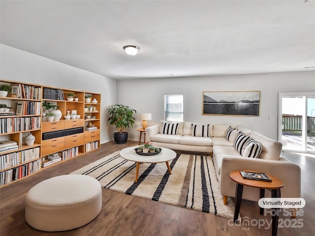 805 Gunnar Dr, Gastonia, NC 28054 - living area with plenty of natural light and wood finished floors