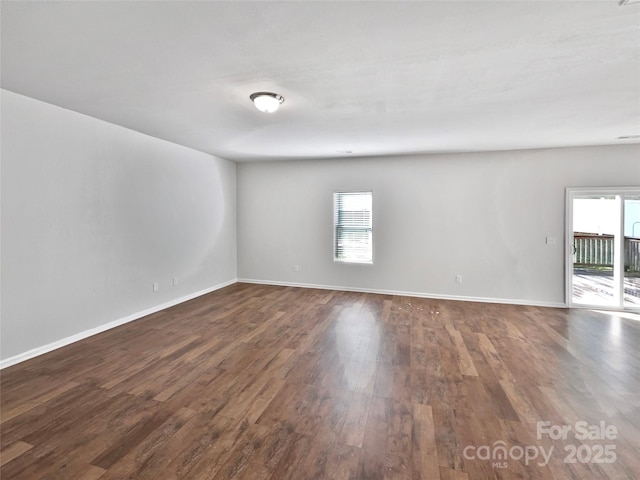 805 Gunnar Dr, Gastonia, NC 28054 - empty room featuring dark wood-type flooring and baseboards