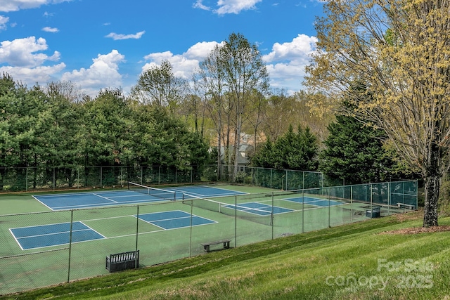 104 Parkway Ct Unit 1, Asheville, NC 28803 - view of tennis court with fence