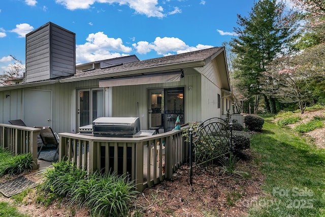 104 Parkway Ct Unit 1, Asheville, NC 28803 - back of property with a chimney
