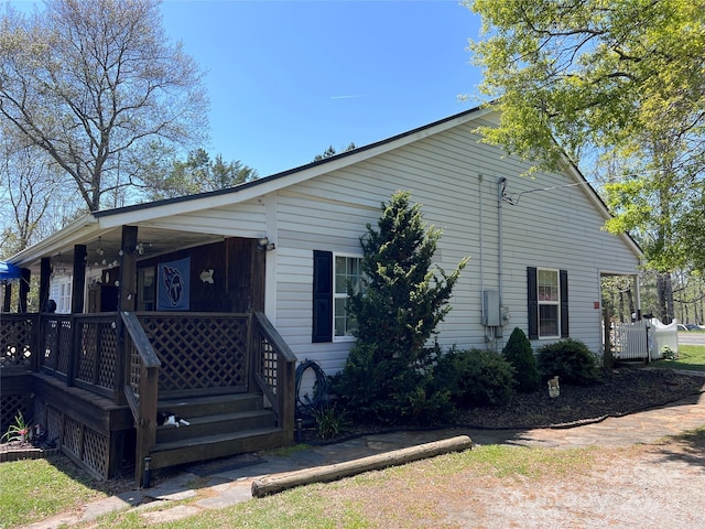 541 Pilgrim Rd, Ellenboro, NC 28040 - view of property exterior featuring covered porch