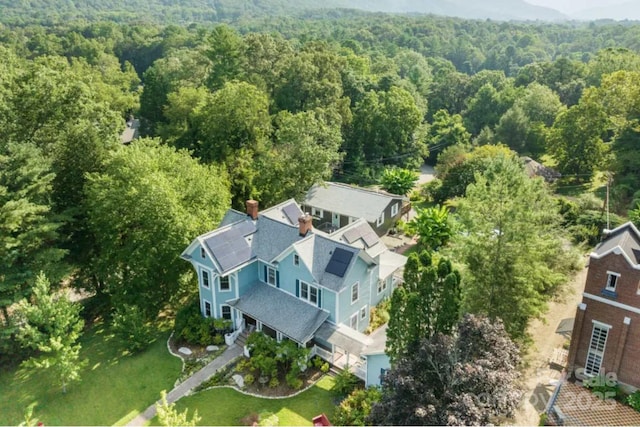 88 S Main St, Weaverville, NC 28787 - aerial view with a wooded view