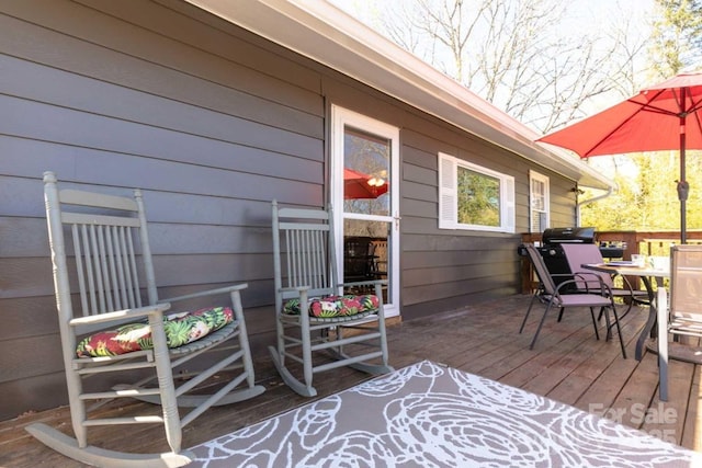 88 S Main St, Weaverville, NC 28787 - view of wooden terrace