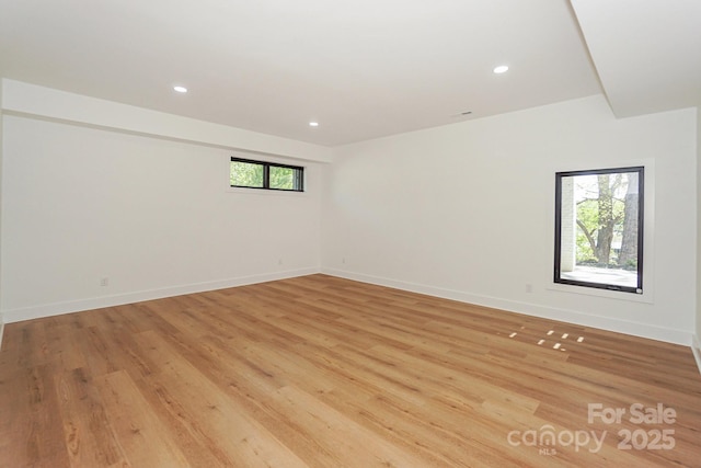 153 High Hills Dr, Mooresville, NC 28117 - spare room with light wood-style flooring and recessed lighting