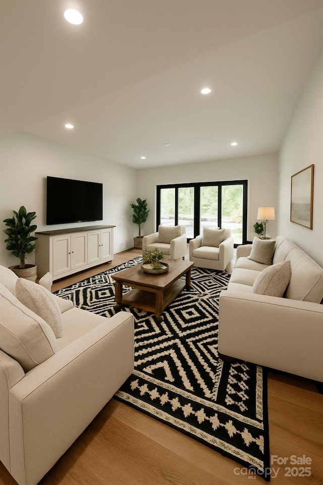 153 High Hills Dr, Mooresville, NC 28117 - living area with wood finished floors and recessed lighting