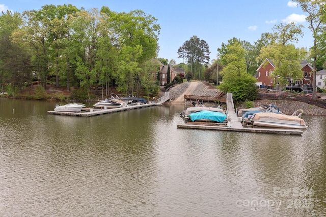 263 Fernbrook Dr, Mooresville, NC 28117 - dock featuring a water view