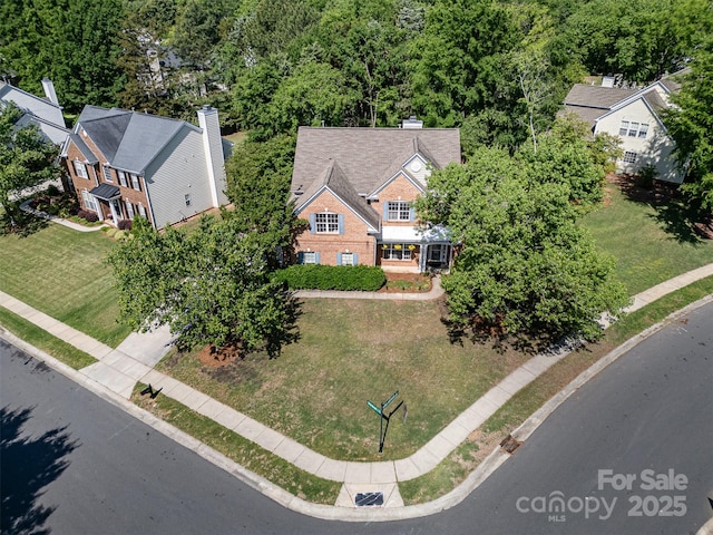aerial view of property and surrounding area