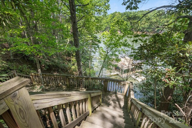 54 Cottage Grove Dr, Nebo, NC 28761 - view of wooden terrace