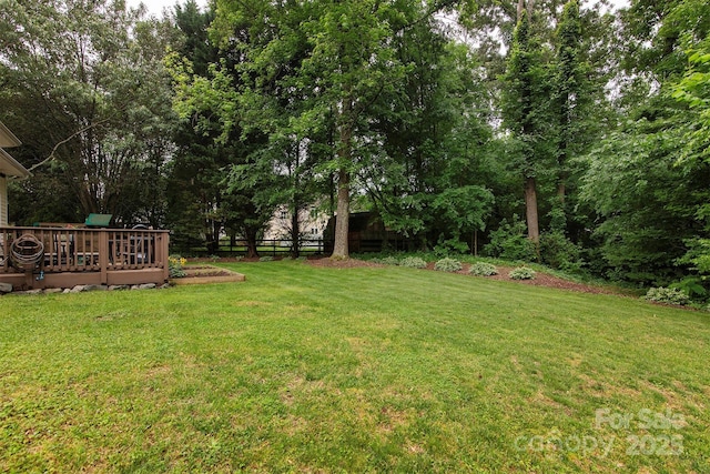 3404 Pasture View Ct, Charlotte, NC 28269 - view of yard featuring a deck