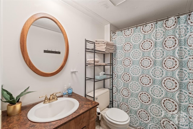 6778 Emerald Isle Dr, Sherrills Ford, NC 28673 - full bath featuring vanity and a shower with shower curtain