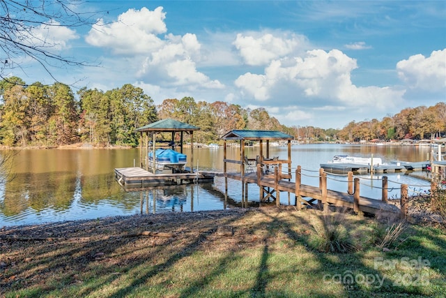 6778 Emerald Isle Dr, Sherrills Ford, NC 28673 - dock area with a water view
