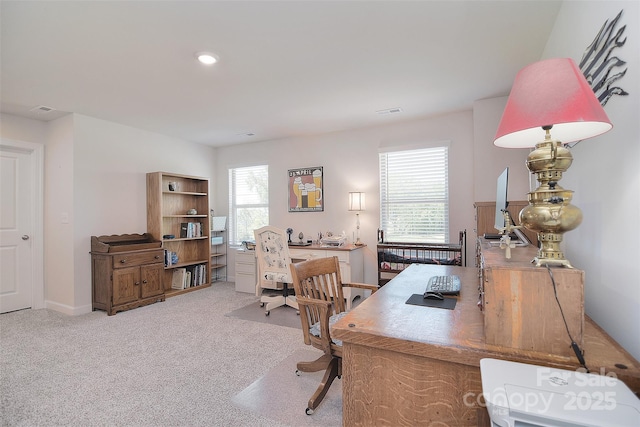 11616 Solstice Way, Huntersville, NC 28078 - carpeted home office featuring baseboards and visible vents