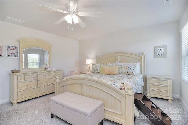 11616 Solstice Way, Huntersville, NC 28078 - bedroom with baseboards, visible vents, multiple windows, and light colored carpet
