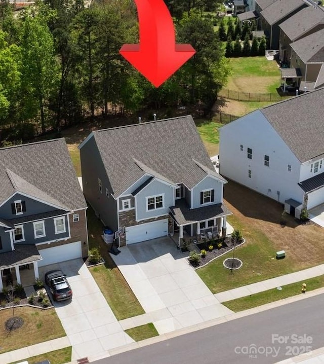 184 Tetcott St, Mooresville, NC 28115 - aerial view featuring a residential view