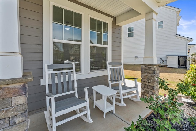 184 Tetcott St, Mooresville, NC 28115 - view of patio / terrace with covered porch