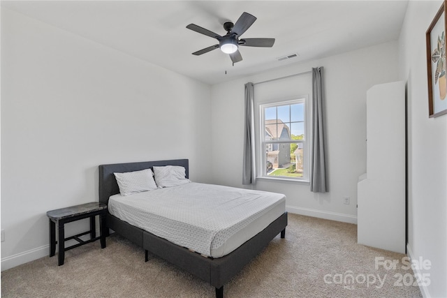 184 Tetcott St, Mooresville, NC 28115 - carpeted bedroom featuring baseboards, visible vents, and ceiling fan