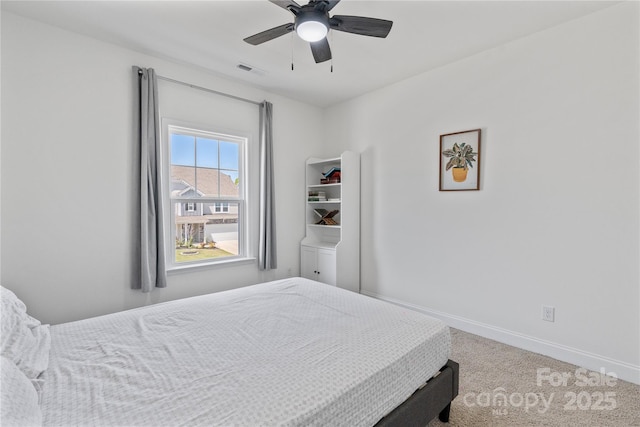 184 Tetcott St, Mooresville, NC 28115 - carpeted bedroom featuring baseboards, a ceiling fan, and visible vents