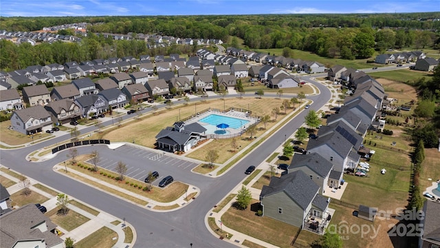 184 Tetcott St, Mooresville, NC 28115 - drone / aerial view with a residential view and a forest view