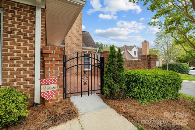 7502 Hurstbourne Green Dr, Charlotte, NC 28277 - view of gate with fence