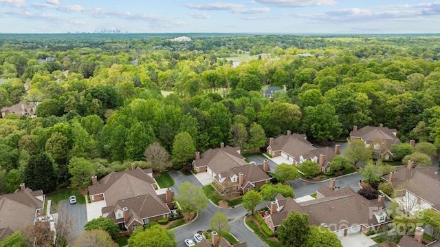 7502 Hurstbourne Green Dr, Charlotte, NC 28277 - drone / aerial view featuring a residential view and a view of trees
