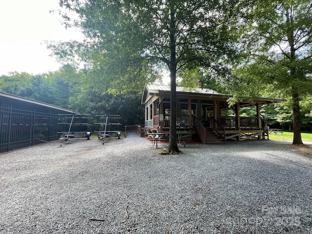 1488 River Bend Blvd, Fort Mill, SC 29707 - exterior space with a deck and stairs