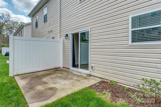 exterior space with a patio
