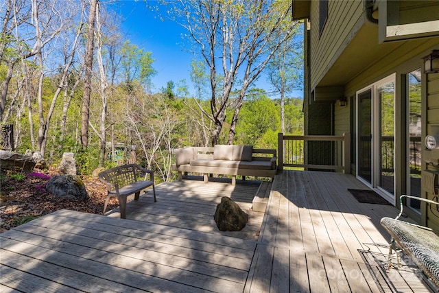22 Robinhood Rd, Asheville, NC 28804 - view of wooden terrace