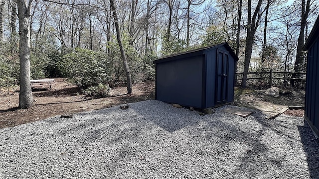 25 Dew Waite Rd, Black Mountain, NC 28711 - view of shed featuring fence