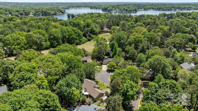 16070 Palawan Ct, Tega Cay, SC 29708 - aerial view with a forest view and a water view